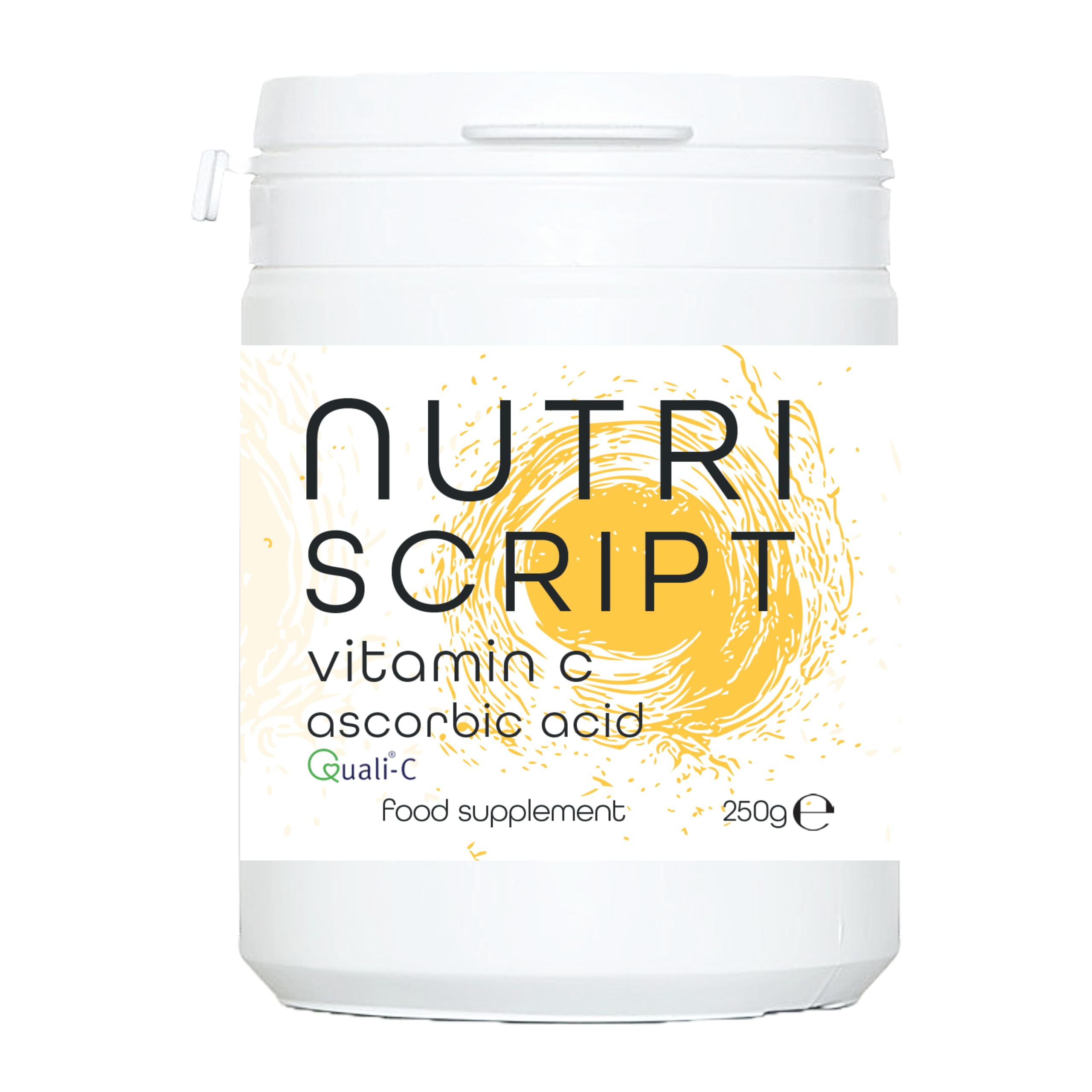 Vitamin C Powder – 250g Ascorbic Acid – 100% Pure British Pharmaceutical Grade Vitamin C - Quali-C