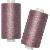 All Purpose Sewing Thread-2 Spools of Hand Polyester Sewing Thread for Sewing Machine for Hand and Machine Sewing(Dark Antique Mauve, 2 spools)