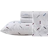 Nautica - Queen Sheets, Cotton Percale Bedding Set, Casual Home Decor (High Surf Navy, Queen)