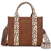 Wrangler Tote Bag for Women Western Purse with Boho Shoulder Strap Medium Satchel Top Handle Purses and Handbags