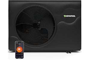 VARMINPOOL Pro Invert 58000BTU Smart Electric Pool Heater For 18000 Gals Above Ground and Ingroud Pools, Heat Pump with WiFi Capable & Timer Function Controller, Heat&Cool, 220V