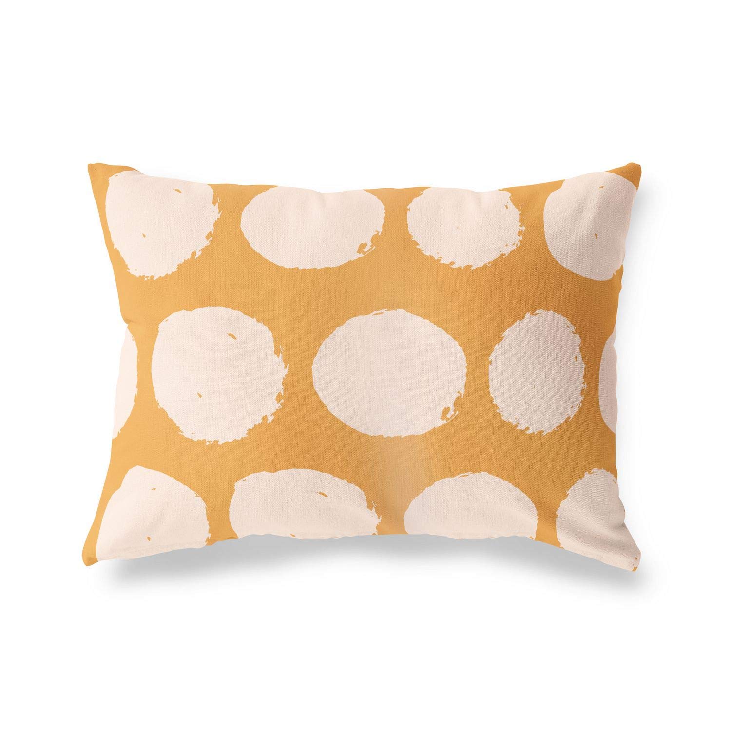 BonaMaison Decorative Cushion Cover, Orange-Off White Throw Pillow Covers, Home Decorative Pillowcases for Livingroom, Sofa, Bedroom, Size: 45X60 Cm - Designed and Manufactured in Turkey