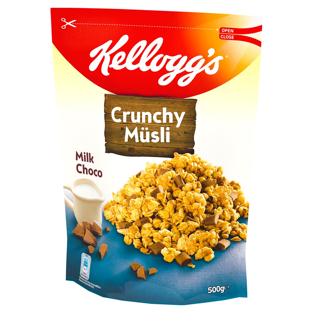 Kellogg's Crunchy Müsli Milk Chocolate, 500 g Amazon.de Amazon Pantry