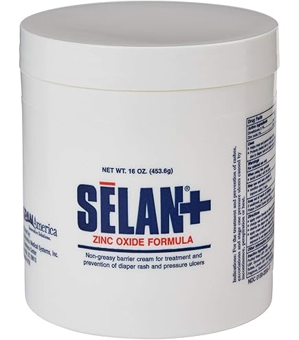 Amazon.com: Selan+ Zinc Oxide Barrier Cream - 16 Oz Jar : Health