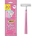 BIC Silky Touch Women's Disposable 2 Blade Razors, Pretty Pastel Handles,10-Pack