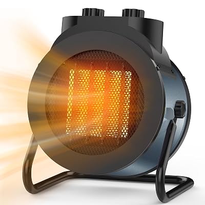 Elevoke Space Heaters for Indoor Use, 1500W PTC Electric Heater with 90°Adjustable Angle, Fast Safety Heat, Small Portable Heater for Office Home (Blue)