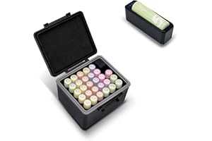 JJC AA Battery Case for 28x AA, AA Battery Storage Case with Detachable Tester,28 Slots AA /14500 holder Organizer Storage fo
