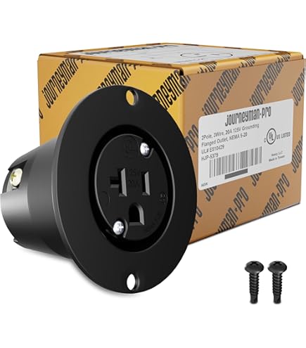 Journeyman-Pro 5279 15 Amp 120-125 Volt, NEMA 5-15 Flanged Outlet