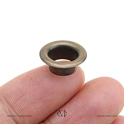 CRAFTMEMORE 1/4" Hole Size Metal Grommets Eyelets