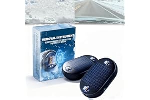 IYUWE Anti-Freeze Electromagnetic Car Snow Removal Device, 2026 Portable Solar-Powered Electromagnetic Snow & Ice Prevention Remover for Vehicles (2 Pack)