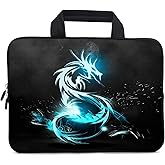 XMBFZ Laptop Sleeve 11.6 12.1 inch Protective Chromebook Case Pouch Notebook Ultrabook Bag Tablet Sleeve Cover Travel Briefcase with Handle for Men Women (Dragon)