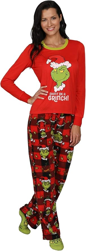 grinch family pjs