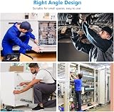 OSDUE Mini Ratchet Wrench Right Angle Magnetic Screwdriver 1/4 Drive 4.5 Inch view 6