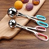 Meat Baller, 2 PCS None-Stick Meatball Maker with Detachable Anti-Slip Handles, Stainless Steel Meat Baller Tongs, Cake Pop,