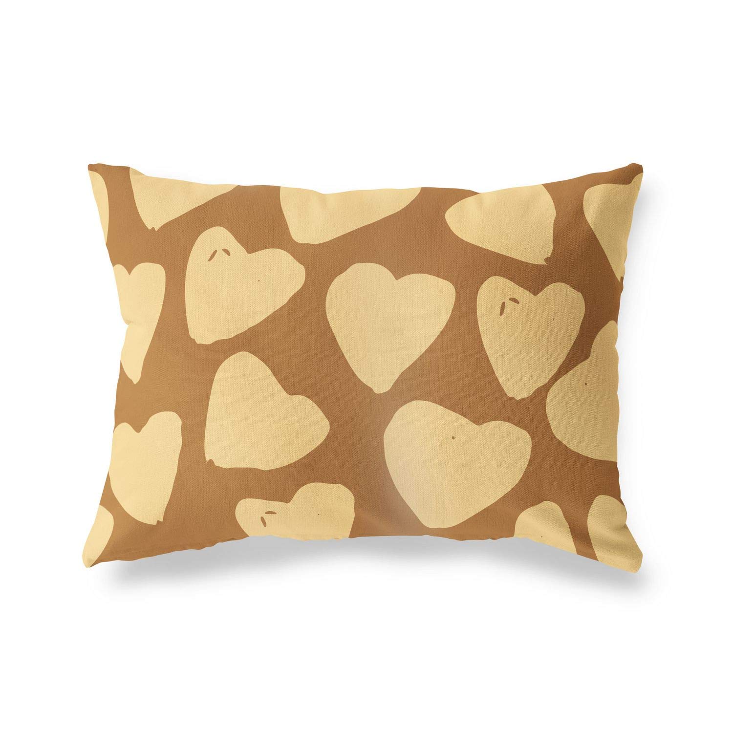 BonaMaison Decorative Cushion Cover, Brown Tones Throw Pillow Covers, Home Decorative Pillowcases for Livingroom, Sofa, Bedroom, Size: 45X60 Cm - Designed and Manufactured in Turkey