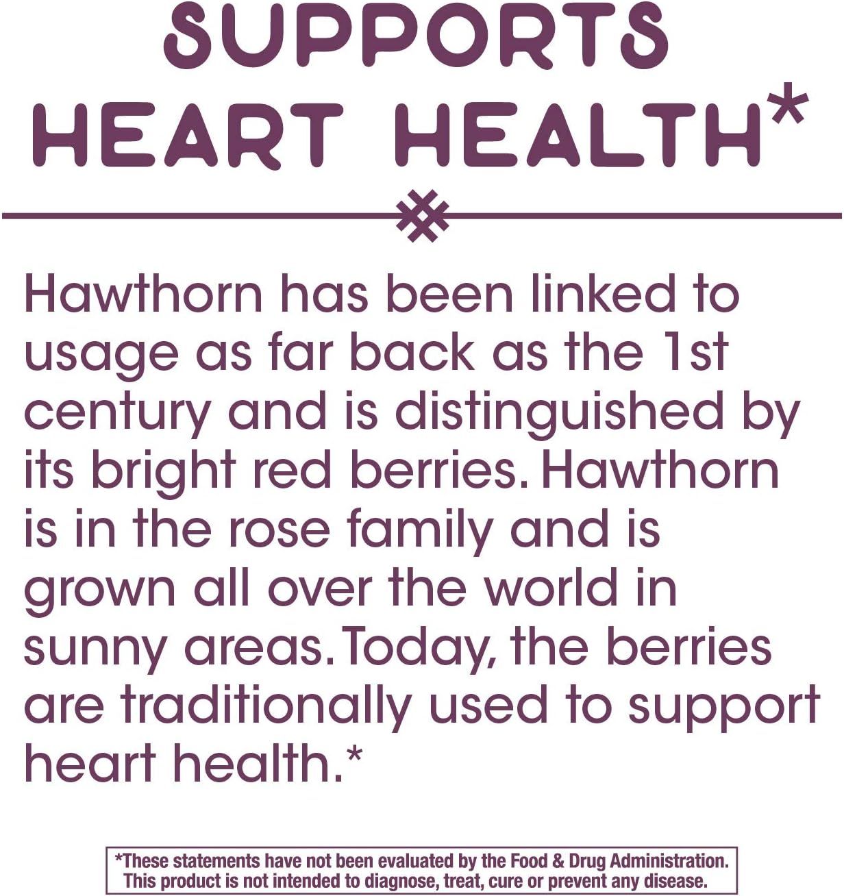 Nature's Way Hawthorn, 300 mg of Extract per Serving, 90 Capsules: Health & Personal Care
