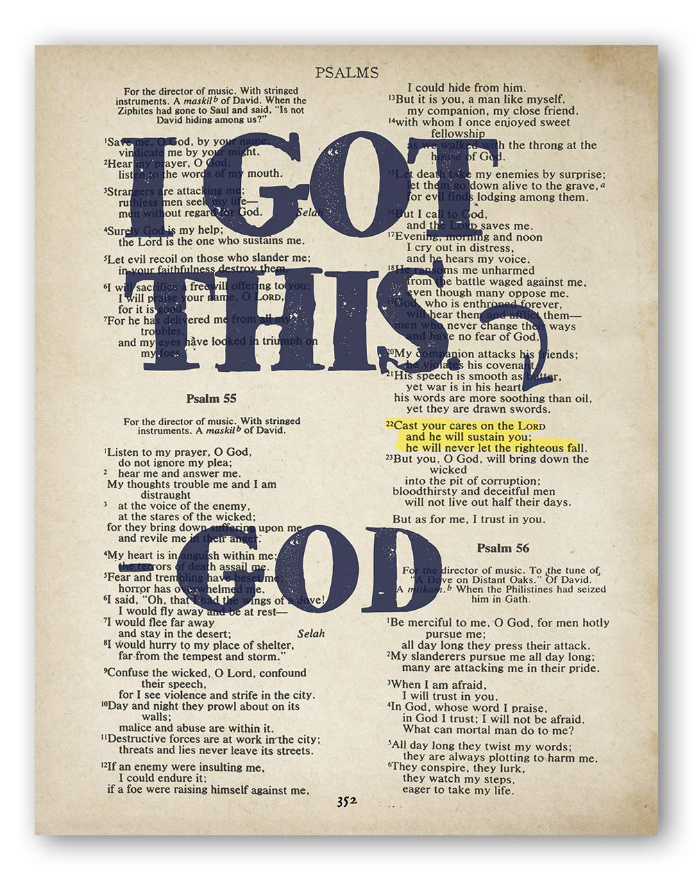 verses about casting your cares on the lord