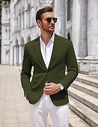 COOFANDY Mens Suit Blazer Classic Fit Casual