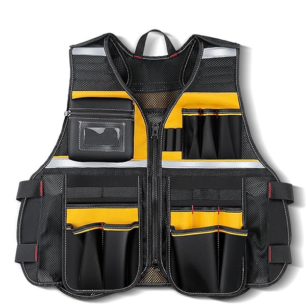Adjustable Tool Vest, Tool Belt Work Vest, Construction Work