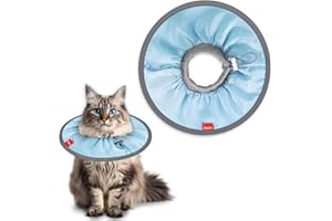 Agape Comfortable Cat Cone - Lightweight Soft Recovery Collar for Cats After Surgery - Protective E-Collar for Small, Medium, and Large Cats - Stops Licking & Scratching - Wound Care