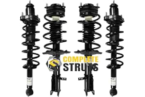 COMPLETE STRUTS COMPLETESTRUTS - Front & Rear Complete Strut Assemblies with Coil Springs Replacement for 2008-2014 Dodge Avenger FWD - Set of 4