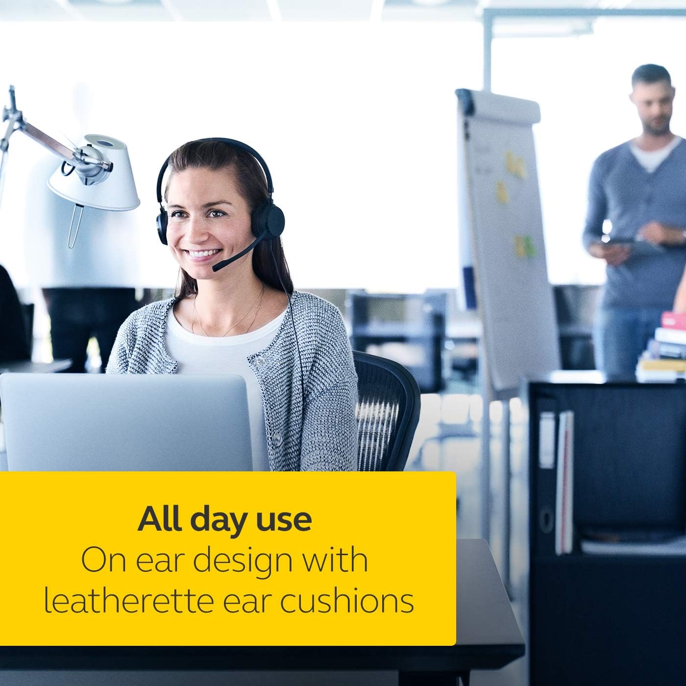 Jabra Evolve 20 UC Mono Headset, Unified Communications Headphones for VoIP Softphone with Passive Noise Cancellation - Image 5