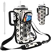 LAOTANGJIA Stanley Carrier Bag for Stanley 40oz/30ozTumbler with Phone with 2 Adjustable Strap,3 Pockets Bottle Stanley Cup Carrier Bag & Case,Accessories for Hiking Travelling