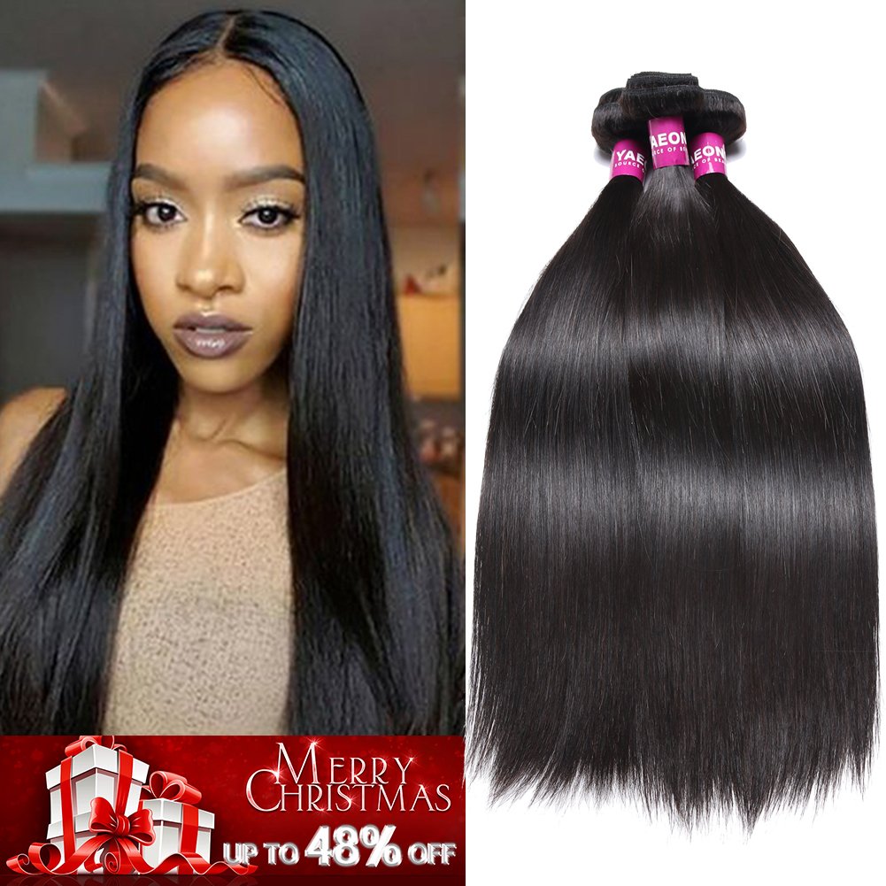 Amazon Com Yaeons Hair Malaysian Hair 4 Bundles Straight Grade