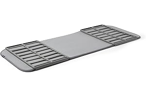 Umbra Shoe Dry, Machine-Washable Multipurpose Drying Mat and Boot Tray for Entryway, Charcoal