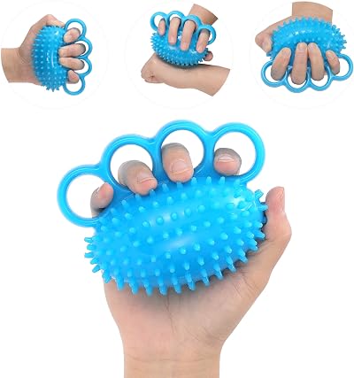 Fanwer Hand Exercise Ball Grip Strengthener Finger Therapy Ball Stress Relief