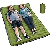 Double Sleeping Pad, Extra Thick 6 Inch Sleeping Pad for Camping 2 Person with Built-in Pillow & Foot Pump Ultralight Compact Inflatable Camping Mat for Backpacking Hiking Travel Tent Camp Gear Gifts