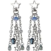 ANROFA Cute Jellyfish Keychain,Aesthetic Y2K Keyring,Stylish Kawaii Accessories for Handbag Backpack Purse Bag,Blue Ocean Sea