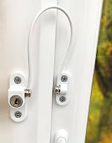 Schlosser Technik 2 x UPVC Window Cable Restrictor Lock White view 2
