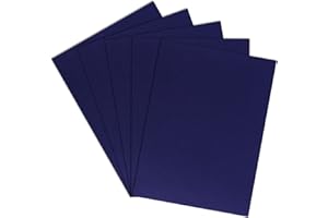 DONMON Aida Cloth 14 Count Cross Stitch Fabric,12×18inch,5Pcs (Navy)