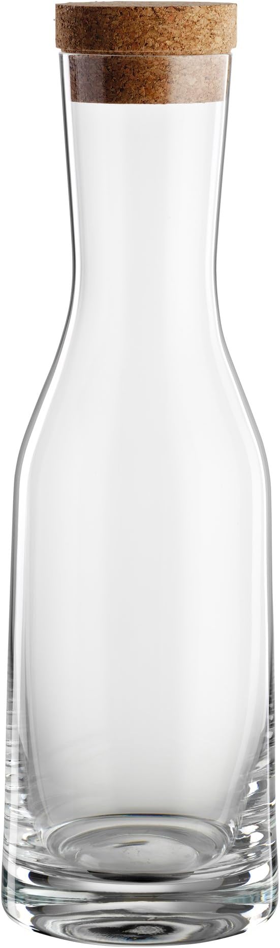 Bohemia Cristal 093 006 151 Crystal Glass Carafe “La Bella” 1200 ml with Cork Stopper, Clear