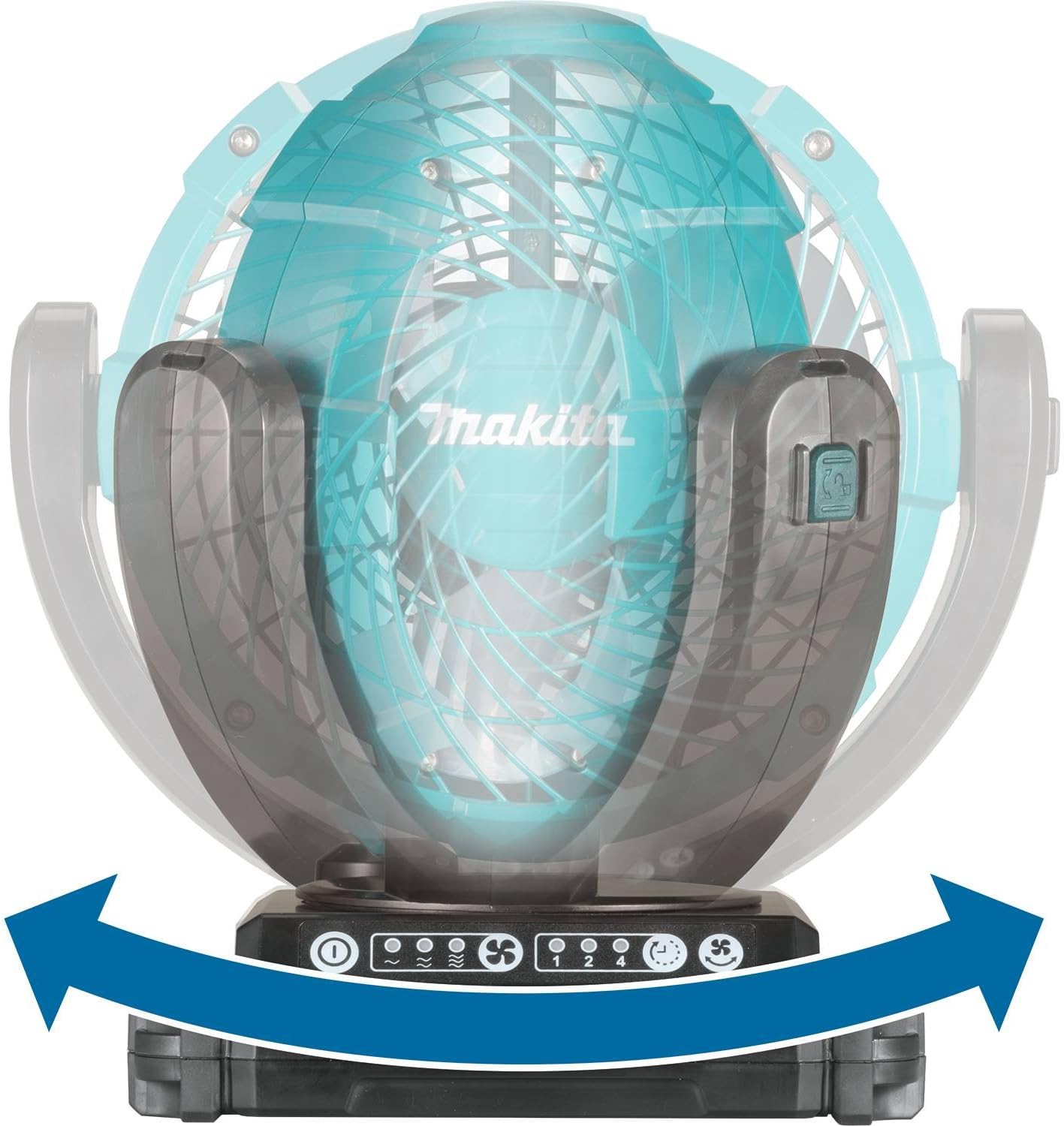 Makita DCF102Z 14.4V to 18V Li-Ion LXT Portable Fan - Batteries and Charger Not Included, Black/White, 101 - Image 4