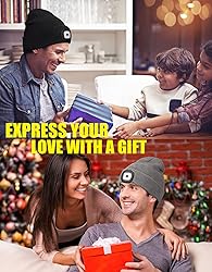 MELASA Unisex LED Beanie with The Light, USB