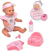 John Adams Tiny Tears Baby Classic 38 cm Interactive Doll Nurturing view 2
