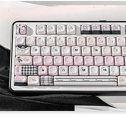 COOMICKEY MOA Profile Cute Keycaps, 134 Keys PBT