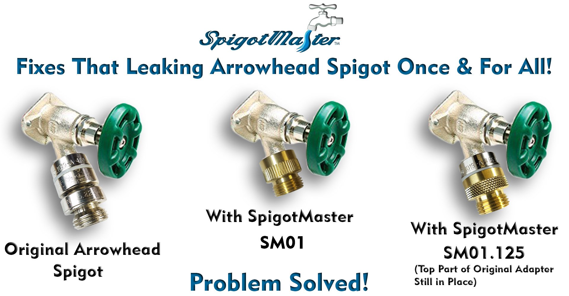 Spigotmaster 4Pack SM01 Vacuum Breaker Adapter Turns An Arrowhead