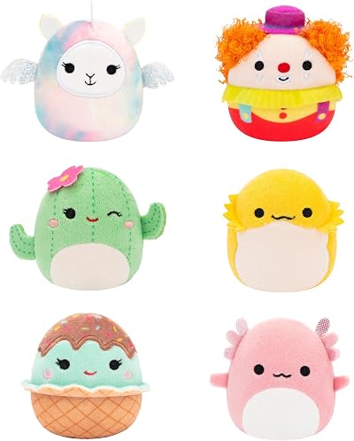 Squishmallows Micromallows 6-Pack Archie Axolotl Bimbi Lucy-May Maya Maritza