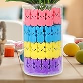 Lettry Easter Decorations, 64pcs Cute Sponge Bunnies Vase Filler, Spring Indoor Decor for Tiered Tray and Table Decorations