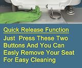 AAN D-Shape Toilet Seat with Soft Close Quick Release Easy Cleaning view 7