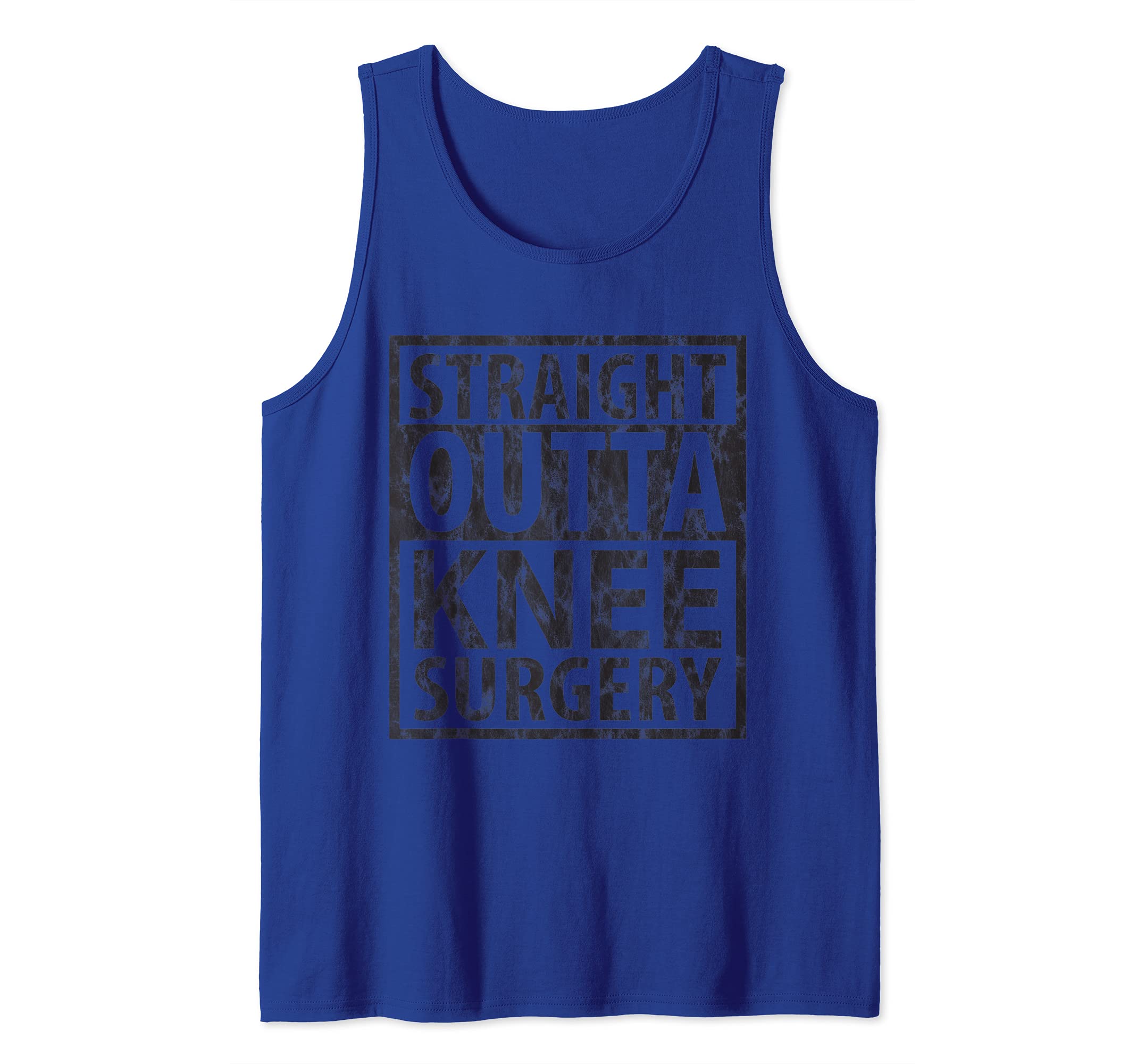 Straight Outta Knee Surgery, Funny Get Well Gift, Gag Gift Tank Top