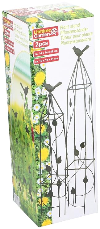 Lifetime Garden Juego de 2 enrejados Decorativos de Metal con ...