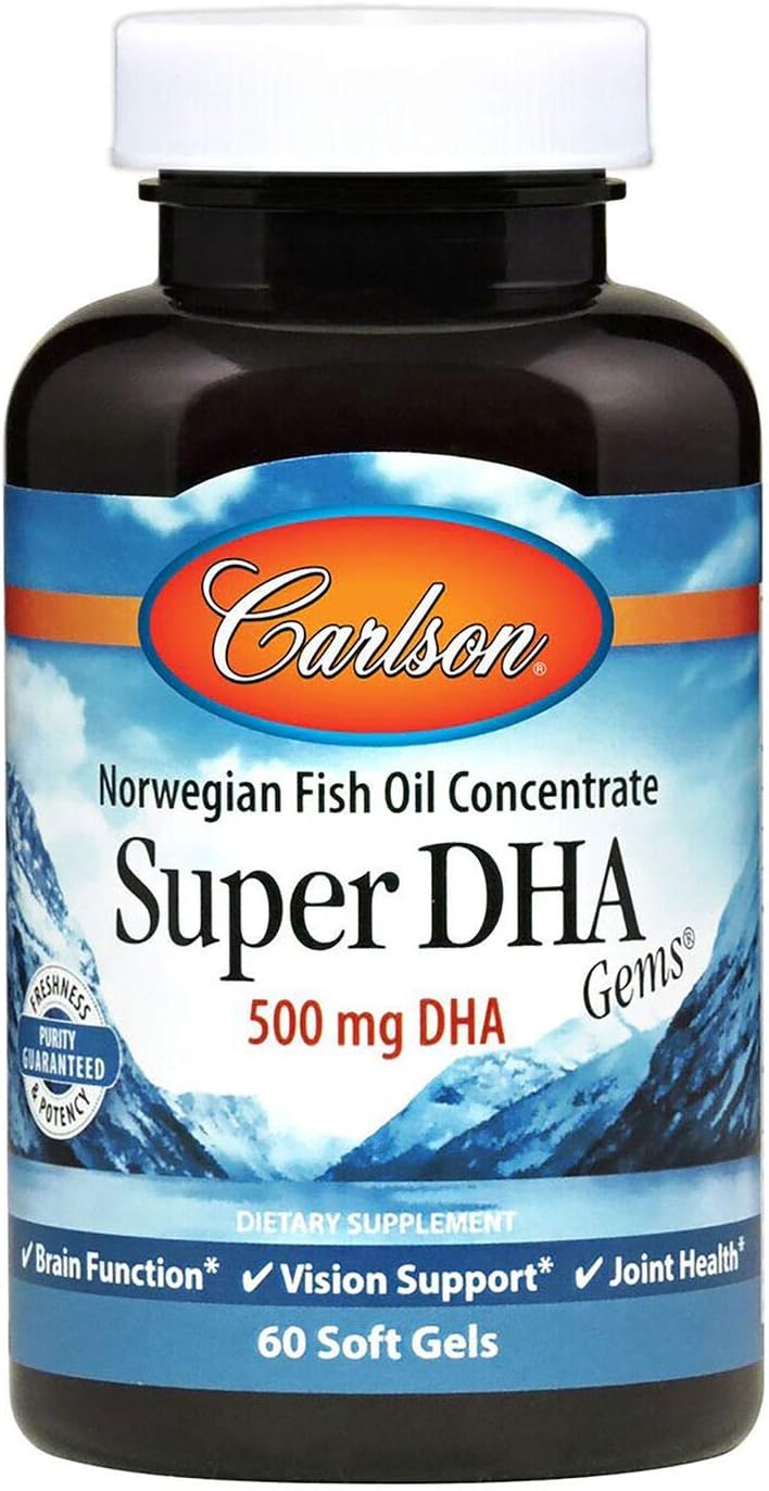 Carlson labs Super dha 500mg 60 Soft Gel (088395015502)