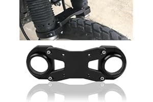 CHIFUN Front Fork Brace Compatible with Kawasaki KLR650 KLR 650 2008-2024 2025 Aluminum Motorcycle Fork Balance Shock Accessories (Black)