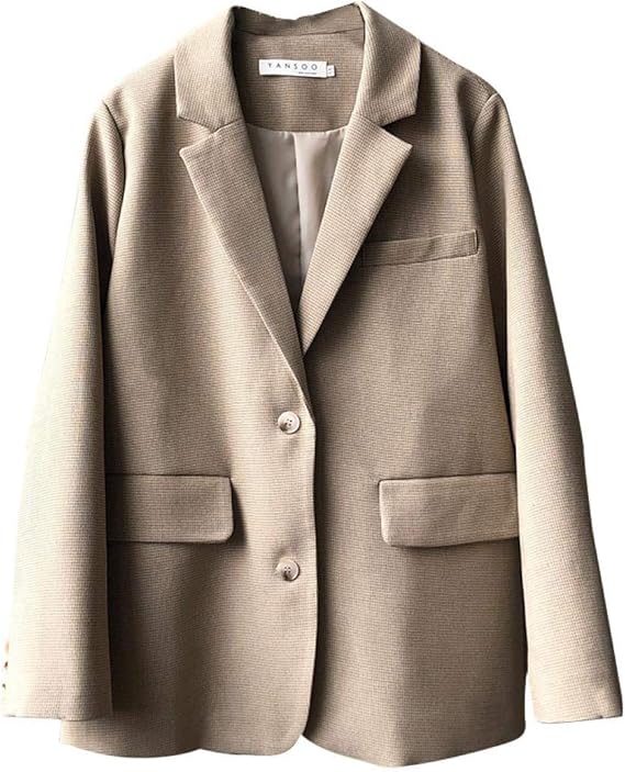 Amazon Kakap スーツ ジャケット チェック レディース アウター テーラードジャケット おしゃれ 体型カバー 着痩 大人 可愛い フォーマル カジュアル 通勤 普段着 コート ジャケット 通販