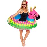 Giant Donkey Pi&ntilde;ata Pool Float, Inflatable Swim Ring, Large Novelty Floatie for Pool Parties, Outdoor Summer Water Toy