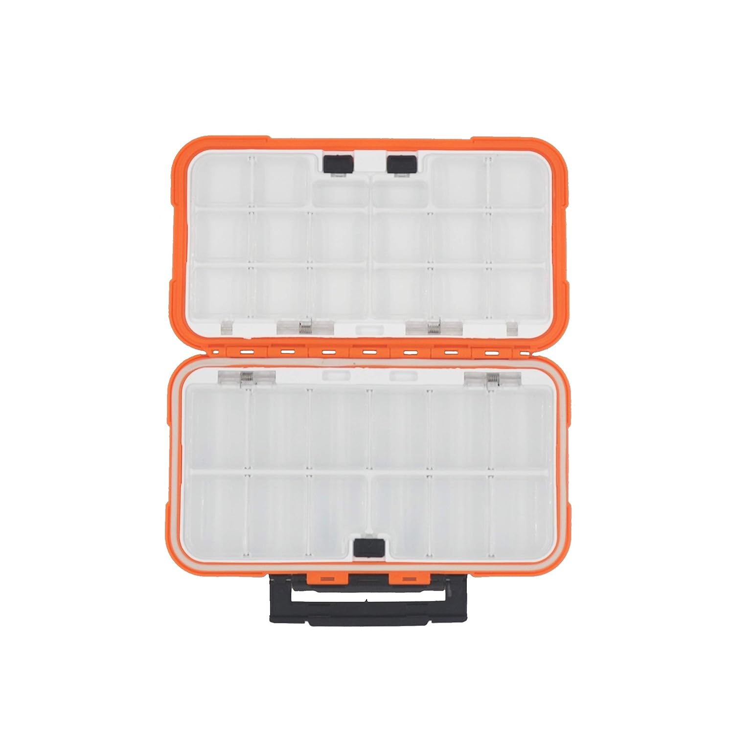 全品送料0円 タックルボックス ジュエリーや薬の保管に最適 フライフィッシング用 Outdoors オレンジ 30個の調節可能な取り外し可能な タックルボックスオーガナイザー Barrett S B07kldp76j 防水コンパートメント付き 小型タックルボックス ワンピなど最旬ア Www Aiq